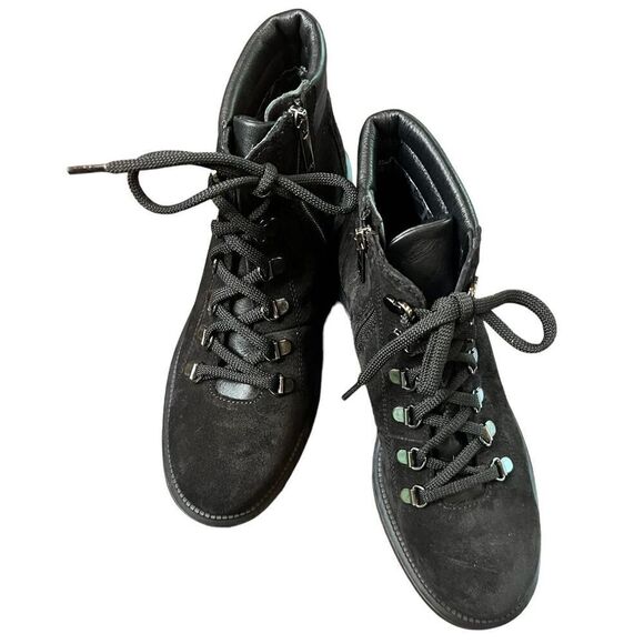 Aquatalia Liviana Hiker Boot in Black NWOB Size 6 - Picture 4 of 10